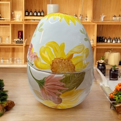 Ovo de porcelana com girassóis - comprar online