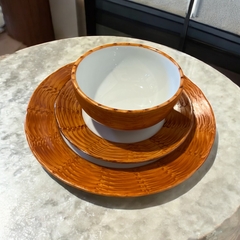 Conjunto Cestaria - Luci Monteiro Gifts - Arte em Cerâmica | Porcelanas pintadas à mão