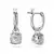 Pendientes Swarovski Constella Talla redonda Blanco con Baño de rodio