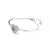 Brazalete Swarovski Hyperbola Corazón Azul Baño en rodio - comprar online