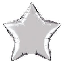 GLOBO METALIZADO ESTRELLA 25cm