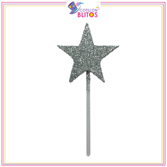 Pinche estrella/corazón 8cm palito brochet x5 COD.610 - comprar online