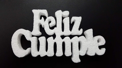 Feliz Cumple Grande crudo 8cm x14cm x50