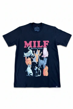 Camiseta Estampada MILF - Man I Love Felines