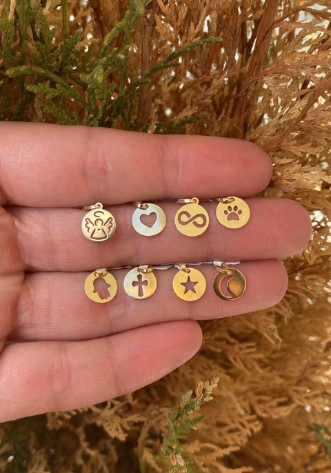 Pingente moeda da sorte