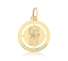 Pingente anjo da guarda ouro