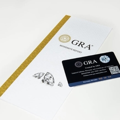 Anel solitário moissanita - Galy por Paola Oliveira