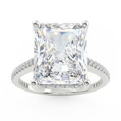 Anel solitário prata 925 e cristal - Elisabeth - loja online