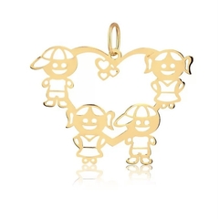 Pingente com 4 filhos ou filhas (a sua escolha) - loja online