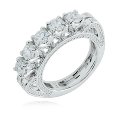 Anel solitário moissanita na internet