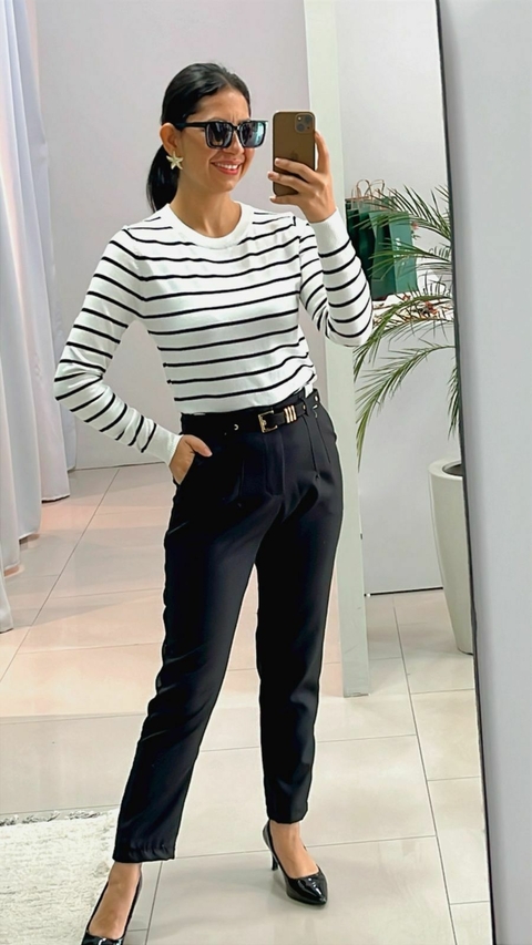 CALÇA ALFAIATARIA PRETA - comprar online