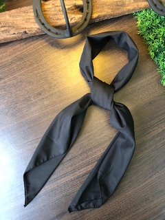 Lenço Liso Preto 100x100cm - Cetim