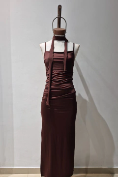 VESTIDO NARA CON CORBATIN - tienda online