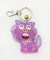 Chaveiro Shisa de feltro roxo xadrez - Oniguiri Art