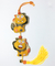 Penduricalho Shisa de feltro laranja - comprar online