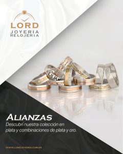 Catálogo Alianzas plata y combinadas plata con oro