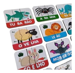 Quebra Cabeça Educativo Descobrindo As Sílabas - Bate Bumbo na internet
