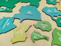 Quebra-cabeça Mapa Do Brasil Da Newart Brinquedo De Madeira - Balloon Brinquedos Diferentes