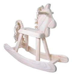 Cavalo De Balanço Em Madeira - Bohney