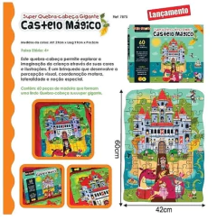 Super Quebra-Cabeça Gigante Castelo Mágico - Bate Bumbo - comprar online