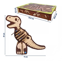 Jogo Dino Escavação Brinquedo Educativo Madeira Divertido - Bate Bumbo - comprar online