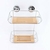 Organizador de ducho doble de metal y bambú - comprar online