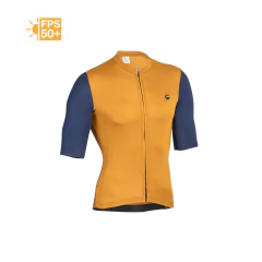 Jersey Sleeve Ocre / Marino