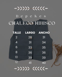 Imagen de CHALECO HIBISCO rojo carmin