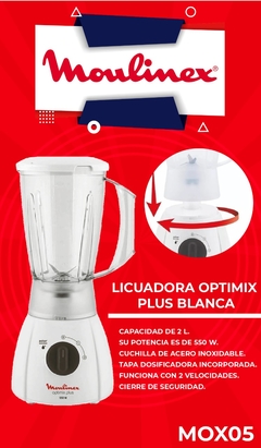 licuadora MOULINEX optimix blanca