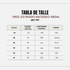 Imagen de WIDE LEG MATIZADO ARENA
