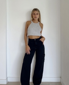 JEAN WIDE LEG CARGO EMMA