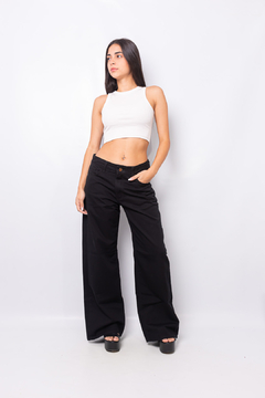 JEAN WIDE LEG BLACK