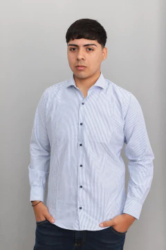 Camisa slim fit Cotton