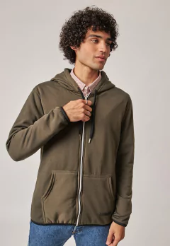 Campera de frisa con piel