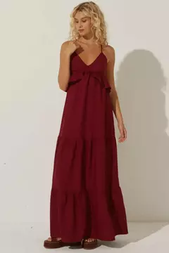 VESTIDO YASMIN VINHO - Zene Boutique