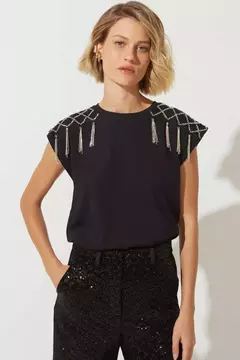 T-SHIRT VIVIAN PRETA - comprar online