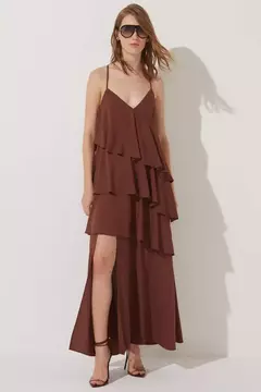 VESTIDO AMORA MARROM - comprar online