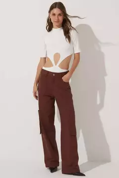 CALÇA BELLA MARROM