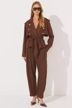 CASACO ALÊ MARROM - Zene Boutique