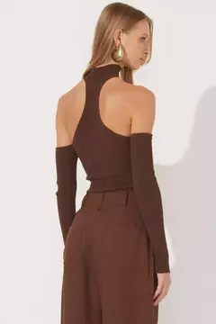 BLUSA JASMIN MARROM - Zene Boutique