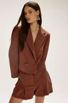 BLAZER REBECA MARROM - loja online