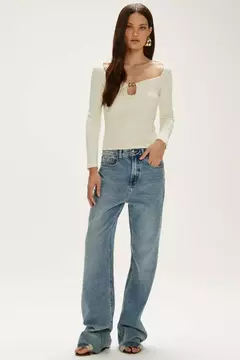 BLUSA MARLUCI OFF WHITE - Zene Boutique