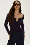 BLUSA MARLUCI AZUL MARINHO - comprar online