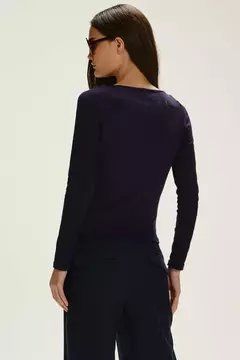 BLUSA MARLUCI AZUL MARINHO - loja online