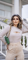 Blusa Thaila Areia