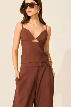 Blusa Malu Marrom - comprar online