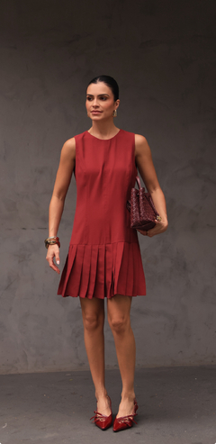 Vestido Liliane Vinho - Zene Boutique