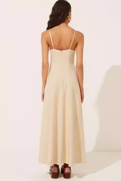 VESTIDO CELINA BEGE - Zene Boutique