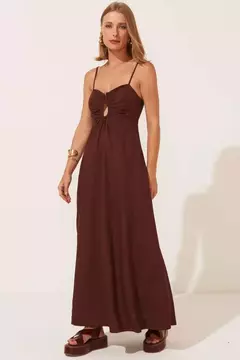 VESTIDO CELINA MARROM na internet