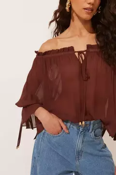 BLUSA FIORELA MARROM na internet